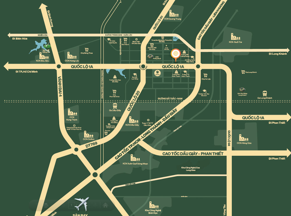 vị trí khu đô thị the link city