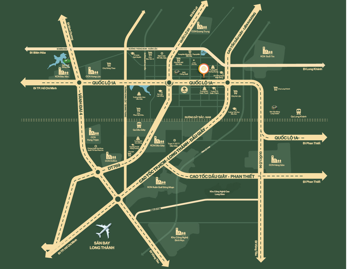 vị trí dự án the link city